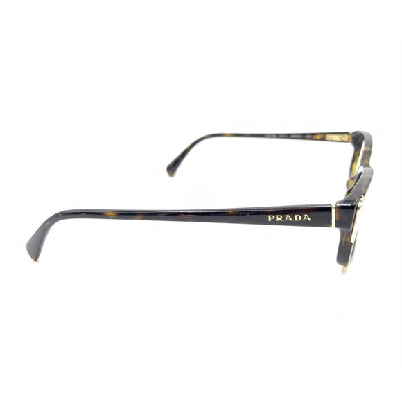 Prada VPR 12O 2AU-1O1 Brown Gold Eyeglasses Frames 53-17 140 Italy Designer - Picture 4 of 12